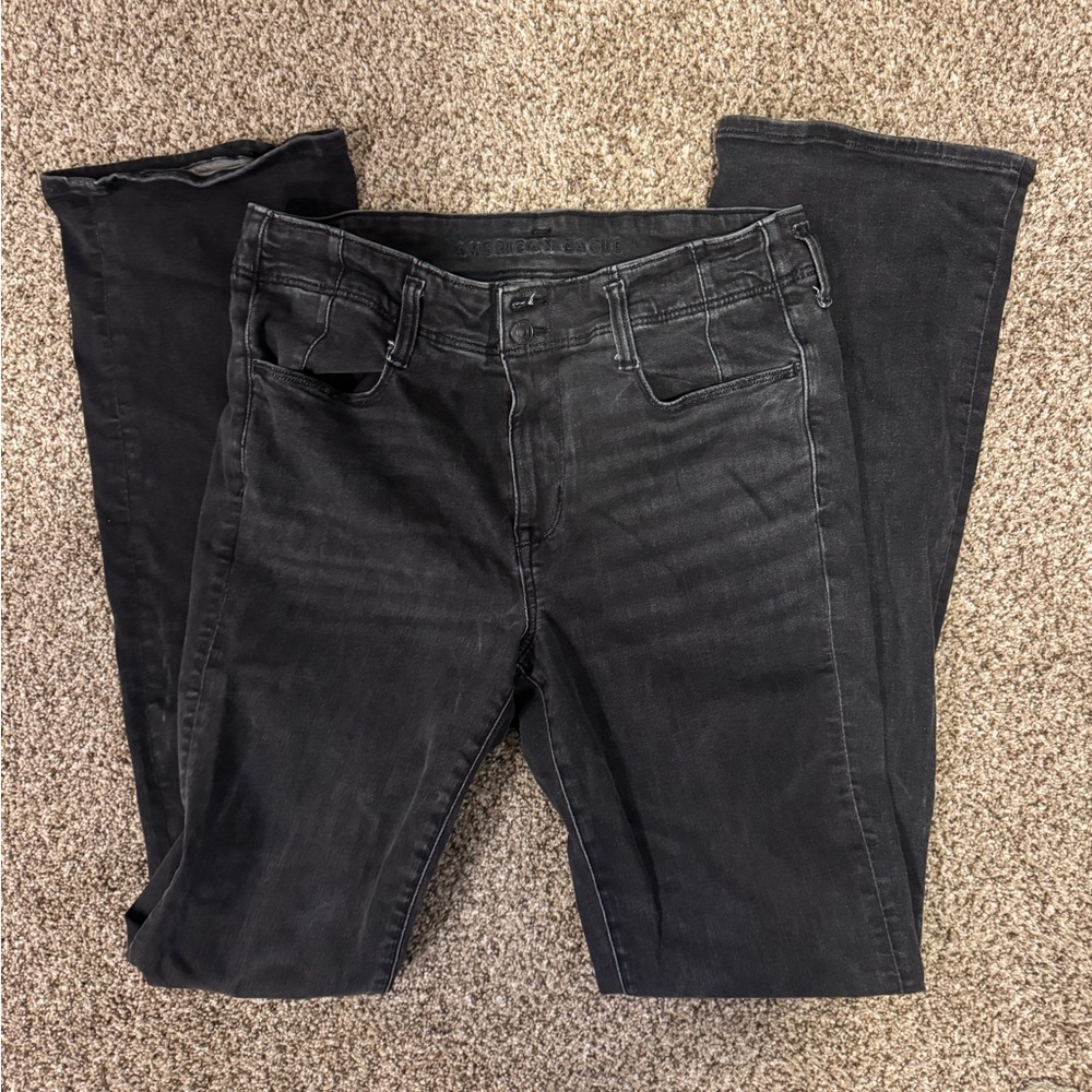 Black American Eagle Bootcut Jeans